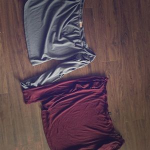 T2 long sleeve crop tops